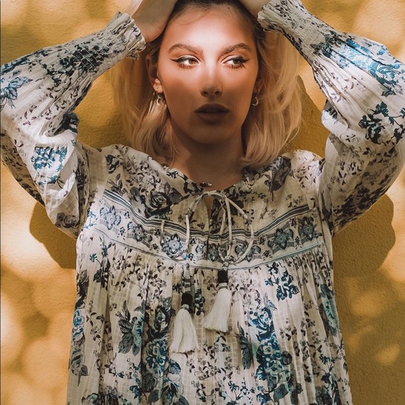 Zara floral long dress bloggers favorite - Picture 2 of 5